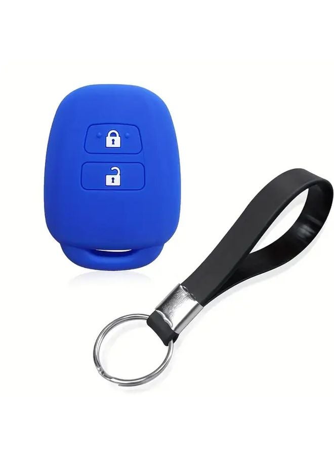 Red Silicone Key Cover For Toyota Corolla Fielder Vitz Rav4 MK4 Remote Fob Keychain - Image 5